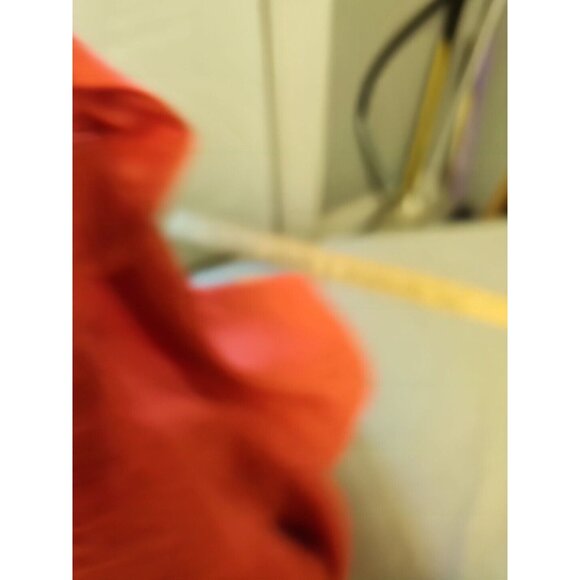 NWT Coldwater Creek Sz 12 Linen Blend Sleeveless Orange V-Neck Beaded Maxi Dress - Picture 9 of 9